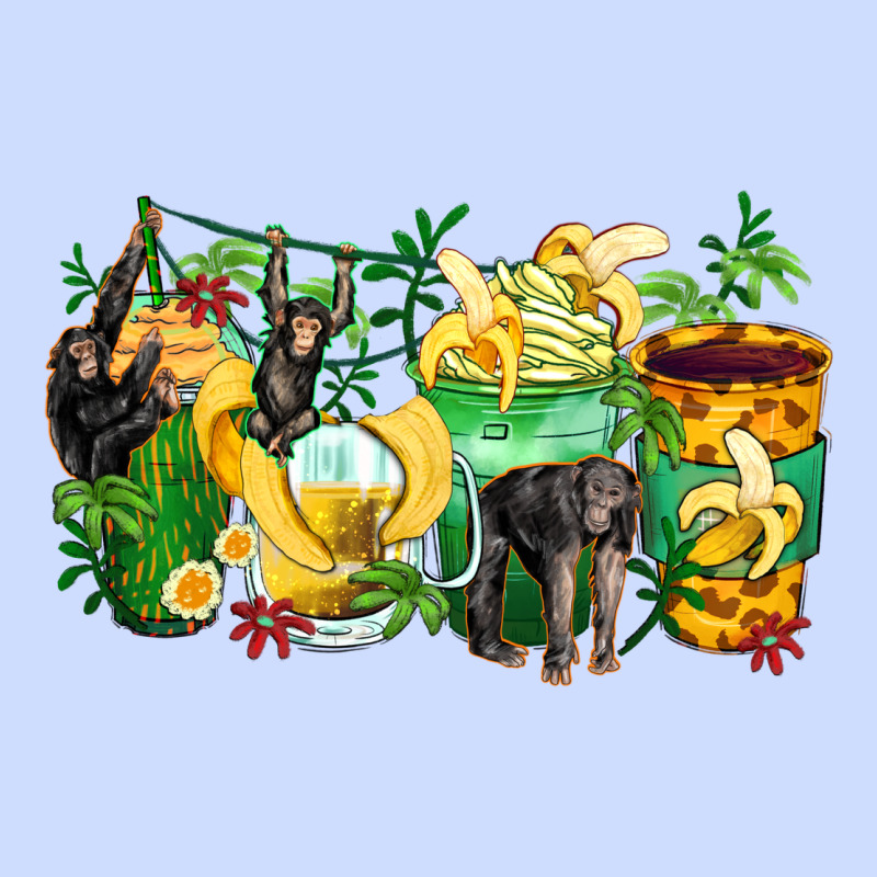 Monkey Coffee Cups Urban Heavy Tee by Zillion Design Studio | Teevron