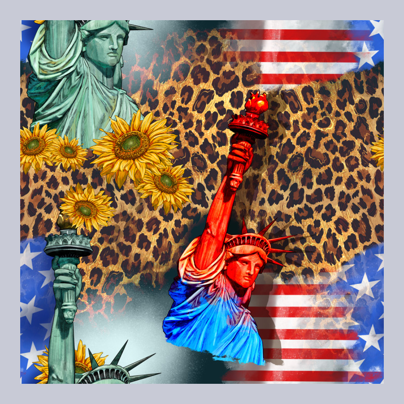 Statue Of Liberty American Flag Heavyweight Hoodie by BundleAndBundleShop | Teevron