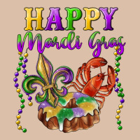 Happy Mardi Gras Fleur De Lis King Cake Crawfish Urban Heavy Tee | Teevron