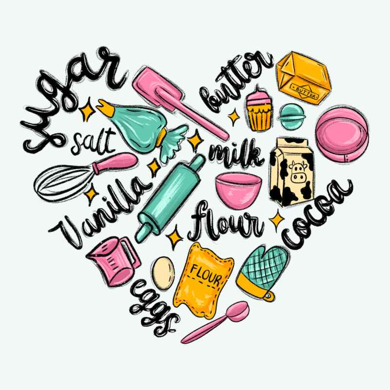 Vanilla Eggs Sugar Cocoa And Kitchen Heart Premium Hoodie by MaliasSmallBusiness | Teevron