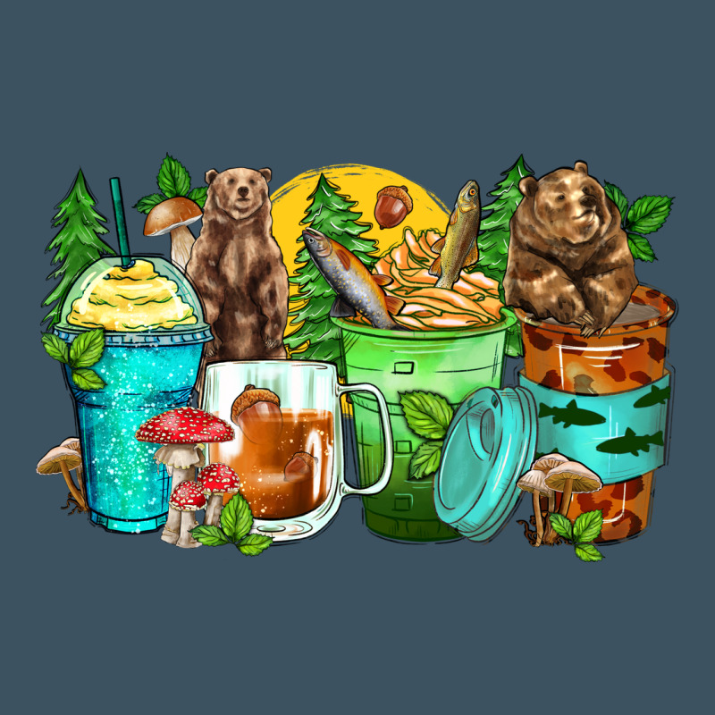 Bear Coffee Cups Urban Heavy Tee by Zillion Design Studio | Teevron