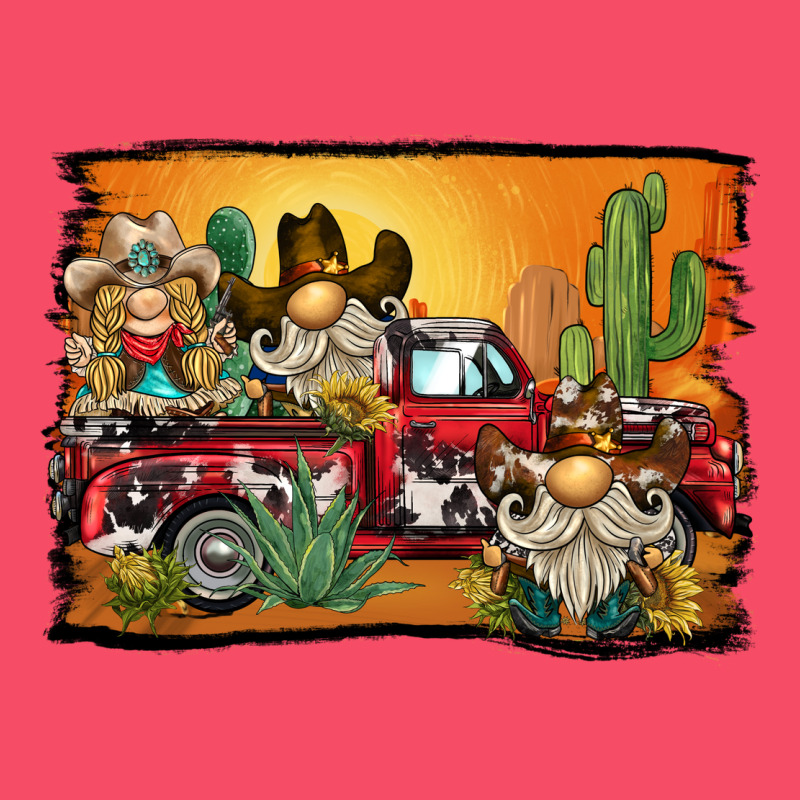 Western Truck Cowboy Gnome Background Premium Sweatshirt by BarkalooDesign | Teevron