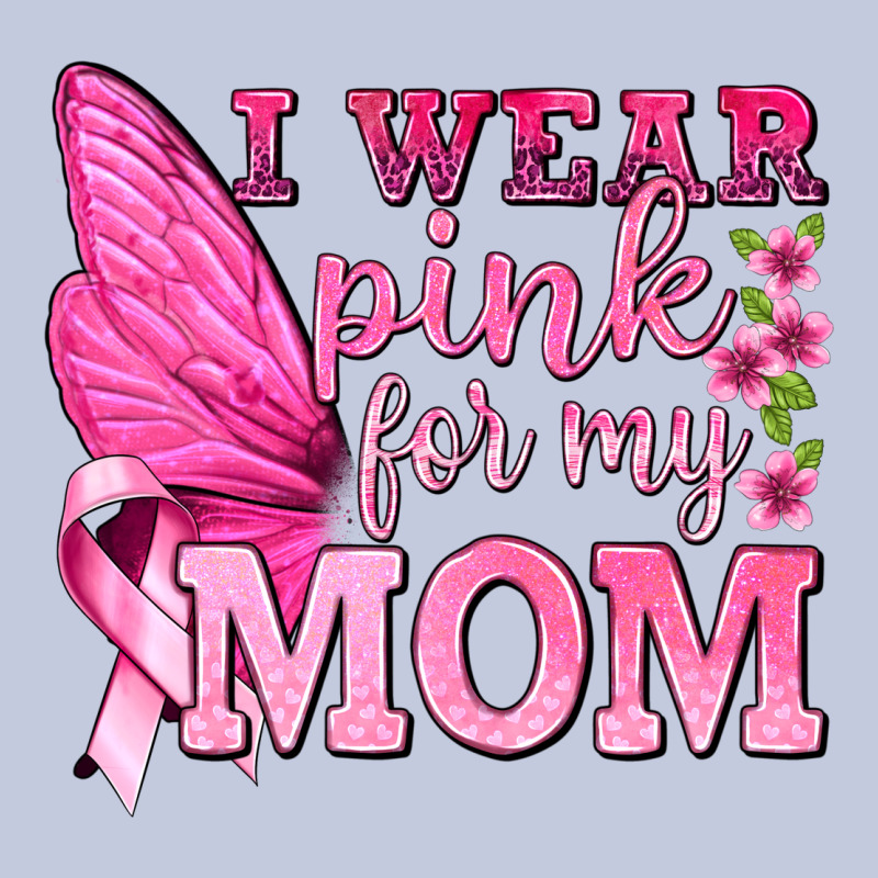 I Wear Pink For My Mom With Butterfly Long Sleeve Tee by texasbilliewilder | Teevron