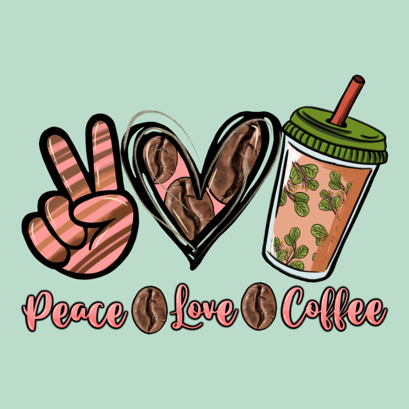 Peace Love Coffee Premium Hoodie by NancyCooperArtShop | Teevron