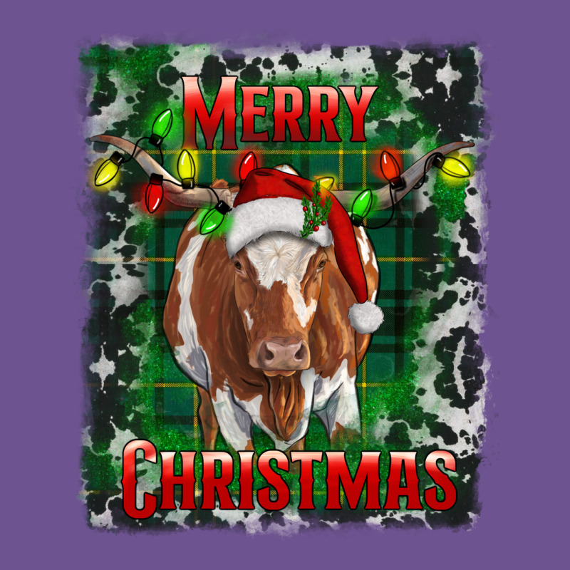 Western Merry Christmas Longhorn Cow Vintage Tee by RanaPortraitStore | Teevron