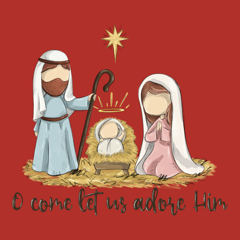 O Come Let Us Adore Him Premium Hoodie by MaliasSmallBusiness | Teevron