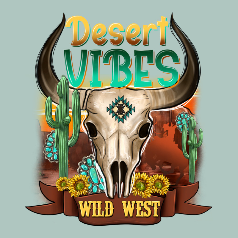 Desert Vibes Wild West Premium Sweatshirt by NancyCooperArtShop | Teevron