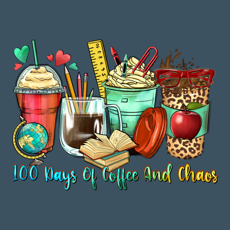 100 Days Of Coffee And Chaos Coffee Cups Urban Heavy Tee by Zillion Design Studio | Teevron