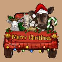 Merry Christmas Truck Farm Animals Vintage Tee | Teevron
