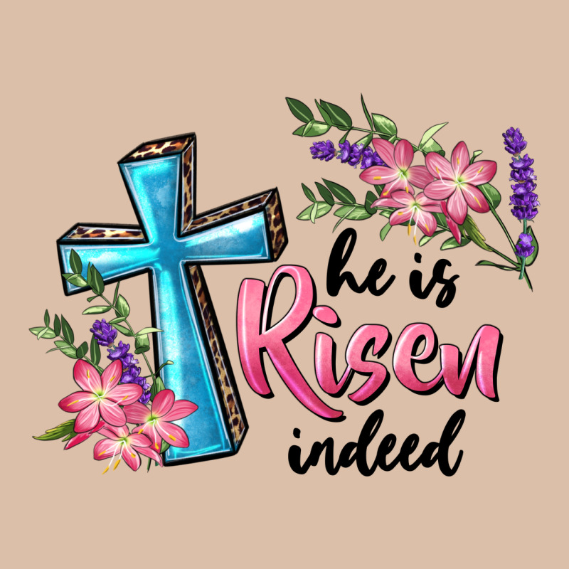 He Is Risen Indeed Cross And Flowers Urban Heavy Tee by RanaPortraitStore | Teevron