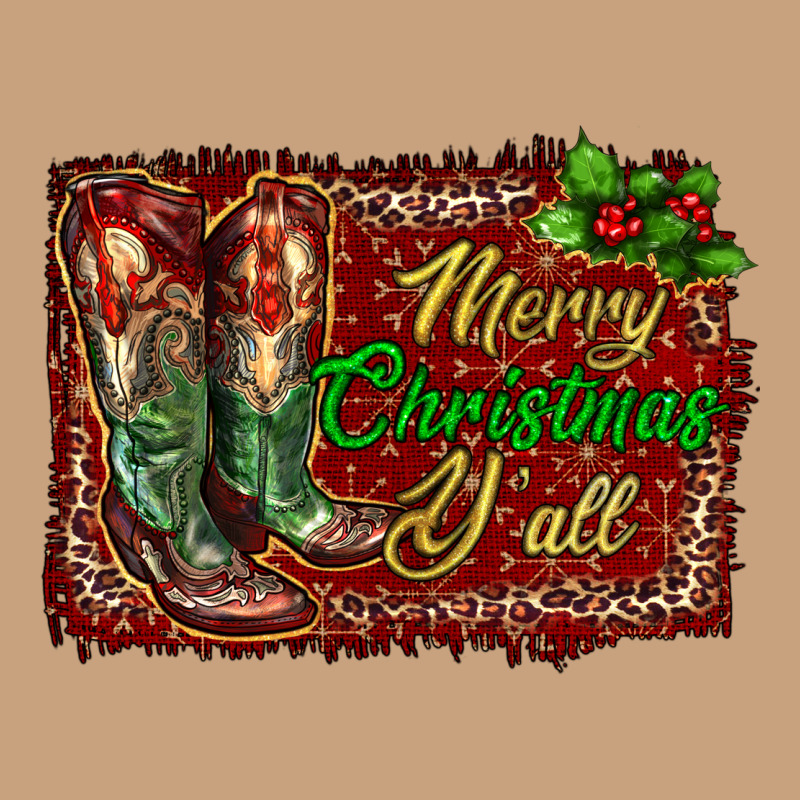 Merry Christmas Y'all Boots Vintage Tee by RanaPortraitStore | Teevron