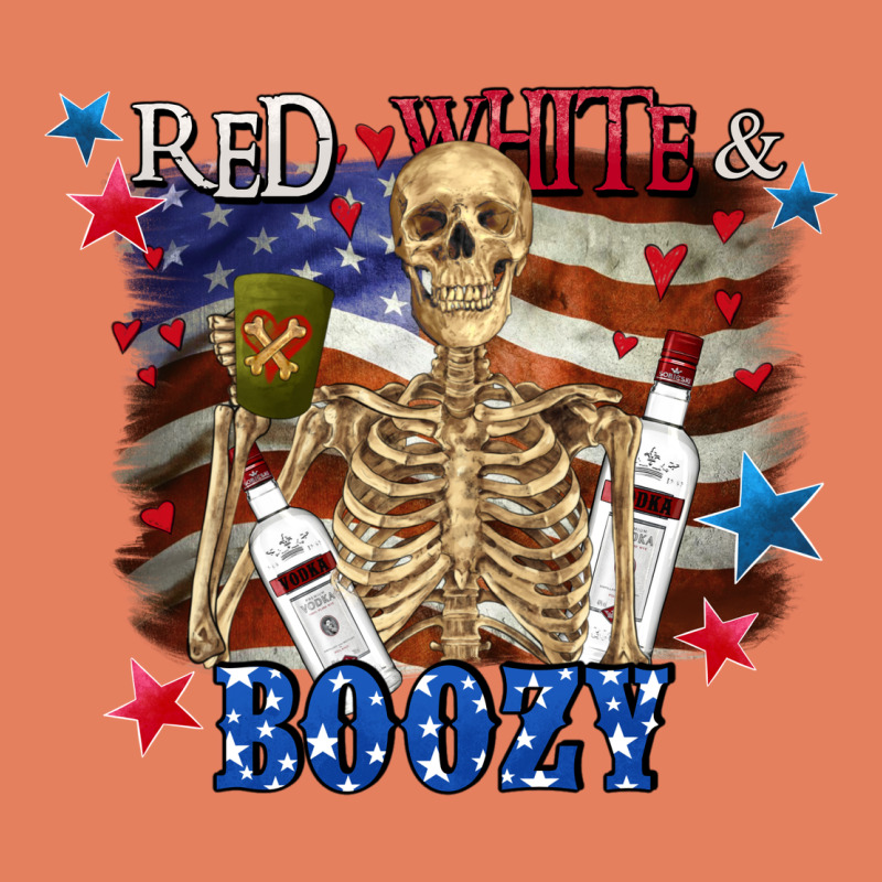 Red White Boozy 4th Of July Classic Tee by CowGirlArtShop | Teevron