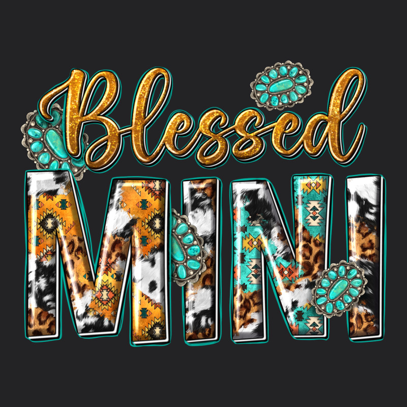 Blessed Mini With Leopard And Aztec Vintage Tee by texasbilliewilder | Teevron