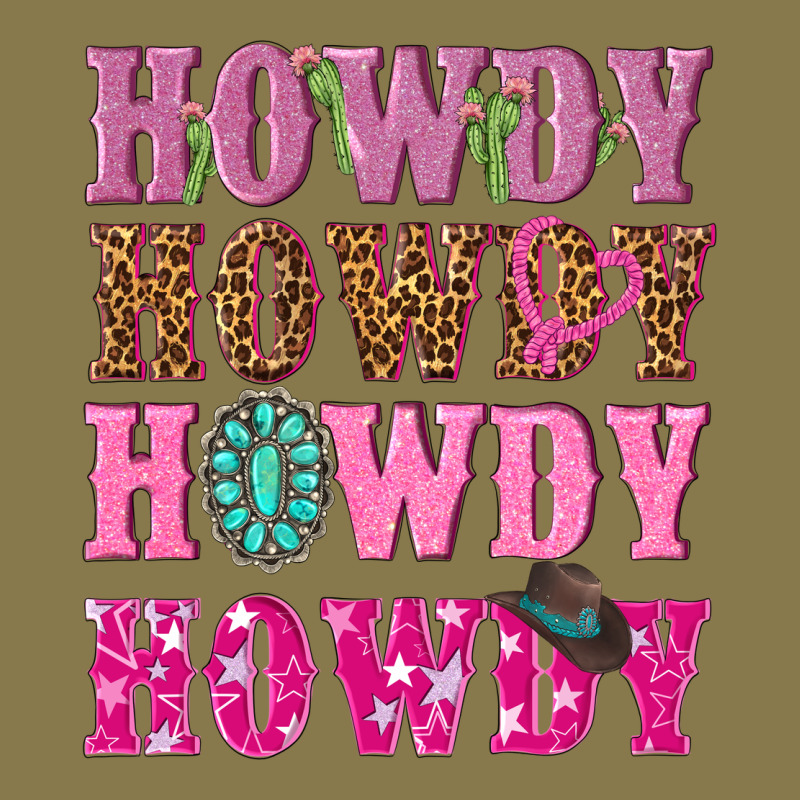 Pink Howdy Howdy Howdy Premium Hoodie by NancyCooperArtShop | Teevron