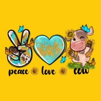 Peace Love Cute Cow Premium Hoodie | Teevron
