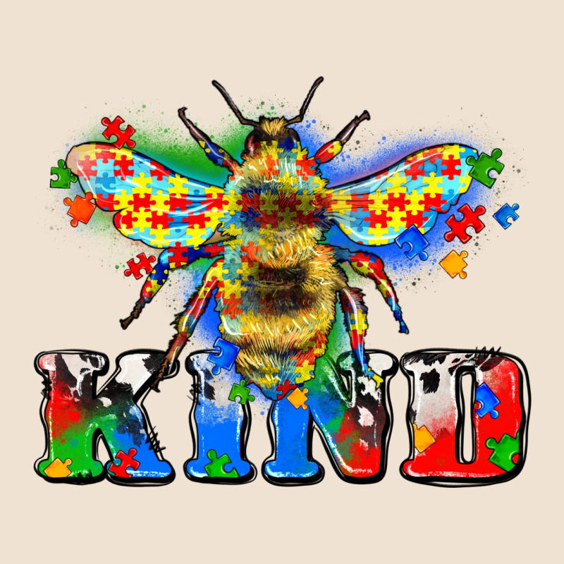 Bee Kind Autism Urban Heavy Tee by Zillion Design Studio | Teevron