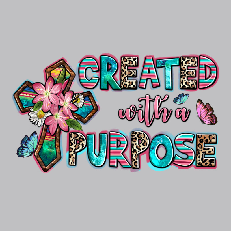 Created With A Purpose Long Sleeve Tee by AdoDesignShop | Teevron