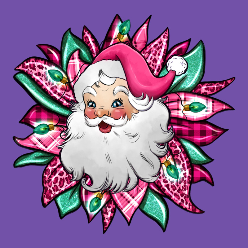 Pink Christmas Santa Claus Sunflower Premium Sweatshirt by Jasminsmagicworld | Teevron