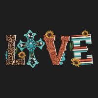 Western Love With Cross Heavyweight Hoodie | Teevron