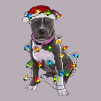 Pitbull With Christmas Lights Vintage Tee | Teevron