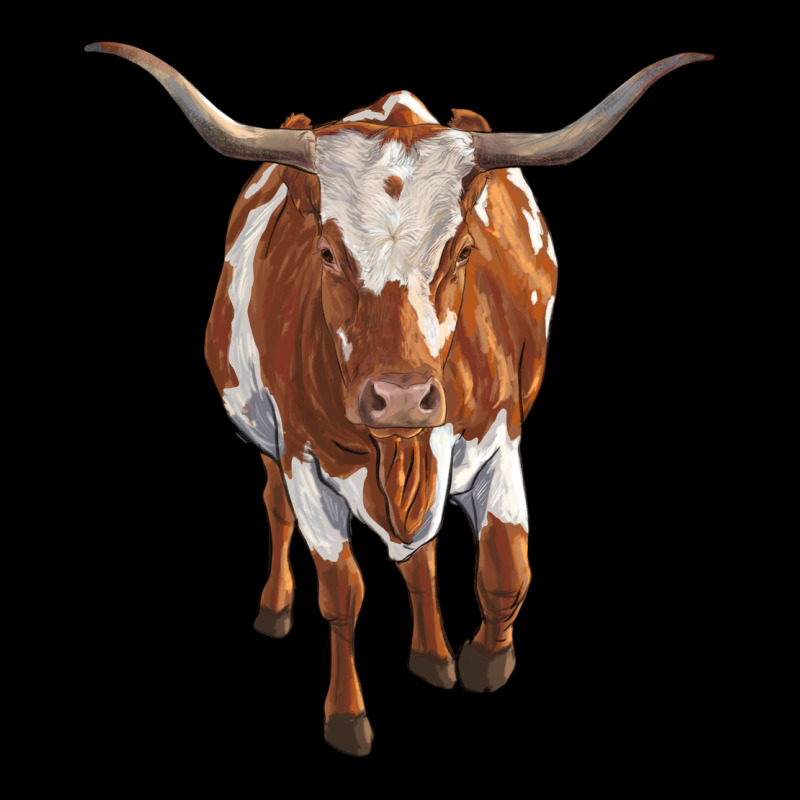 Longhorn Cow Long Sleeve Tee by RanaPortraitStore | Teevron