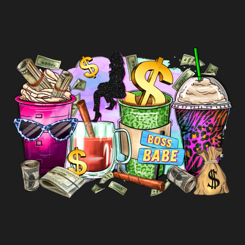 Boss Babe Coffee Cups Classic Tee by Zillion Design Studio | Teevron