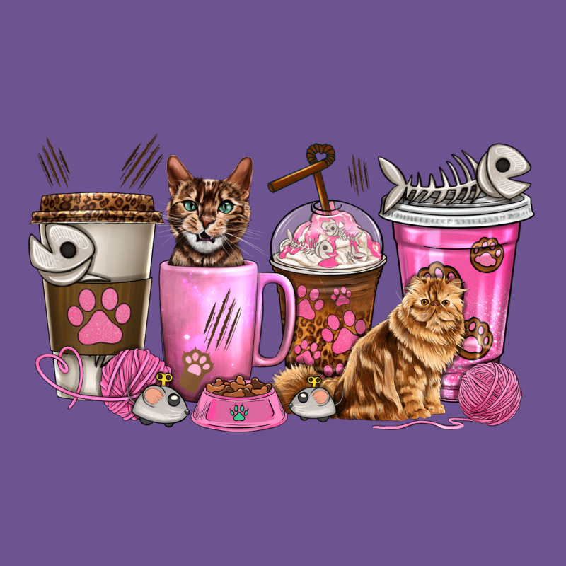 Cat Coffee Cups Vintage Tee by texasbilliewilder | Teevron