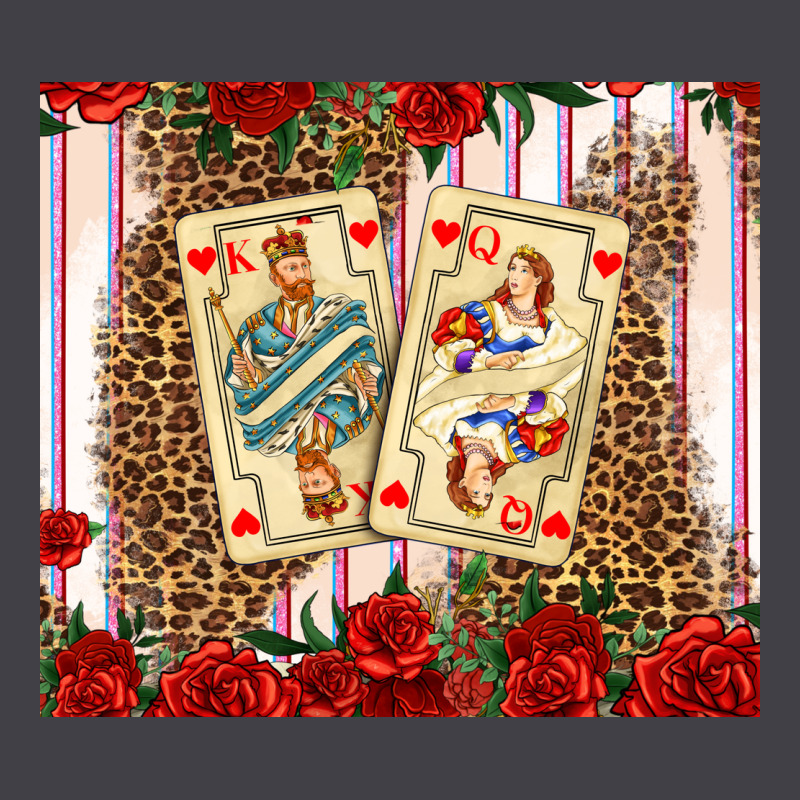 Valentines Day Playing Cards Heavyweight Hoodie by AdoDesignShop | Teevron
