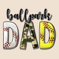 Ballpark Dad With Softball And Baseball Urban Heavy Tee | Teevron