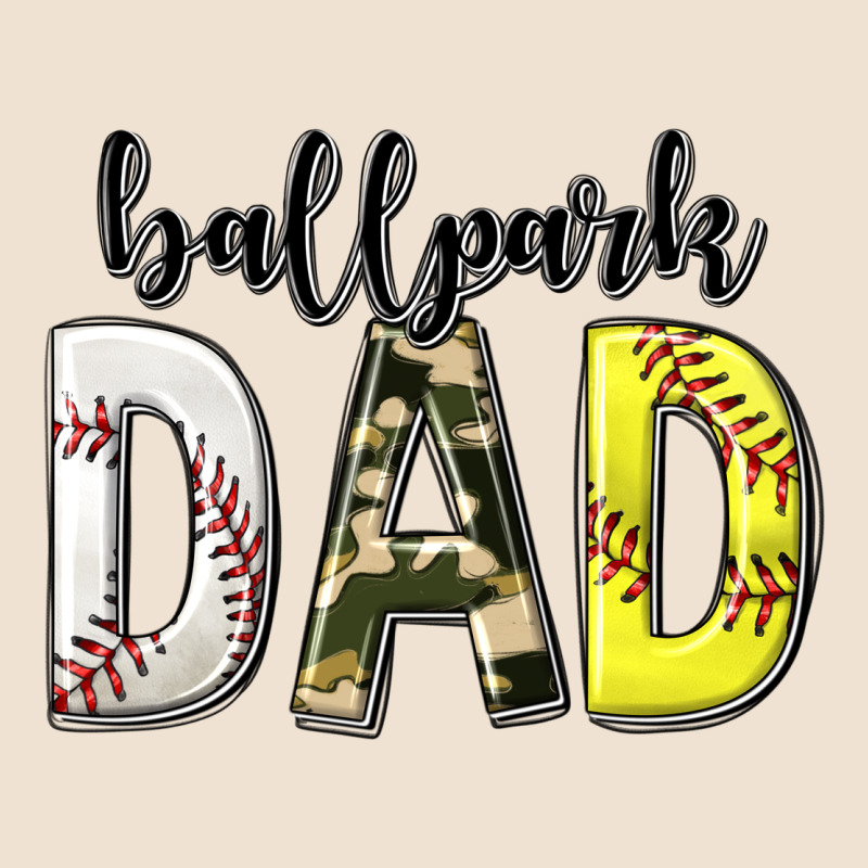 Ballpark Dad With Softball And Baseball Urban Heavy Tee by texasbilliewilder | Teevron