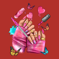 Pink Nail Art Hand Premium Hoodie | Teevron