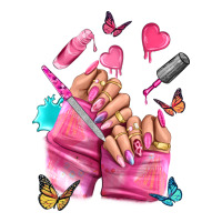 pink nail art hand | Teevron