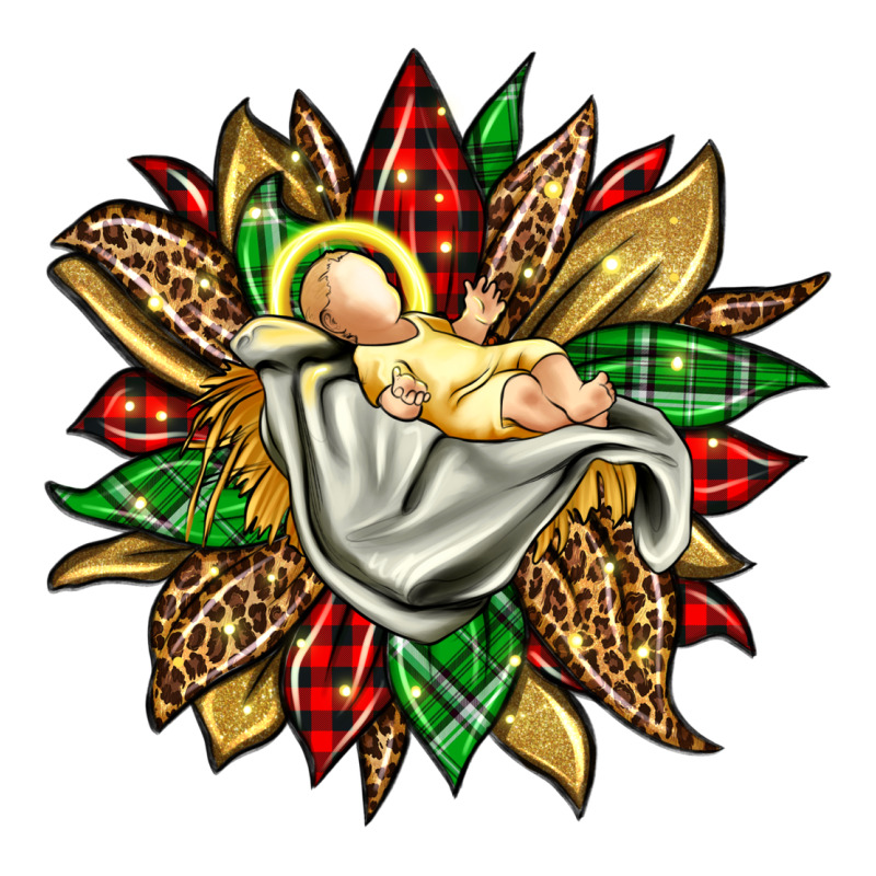 Christmas Baby Jesus Sunflower Premium Sweatshirt by Jasminsmagicworld | Teevron