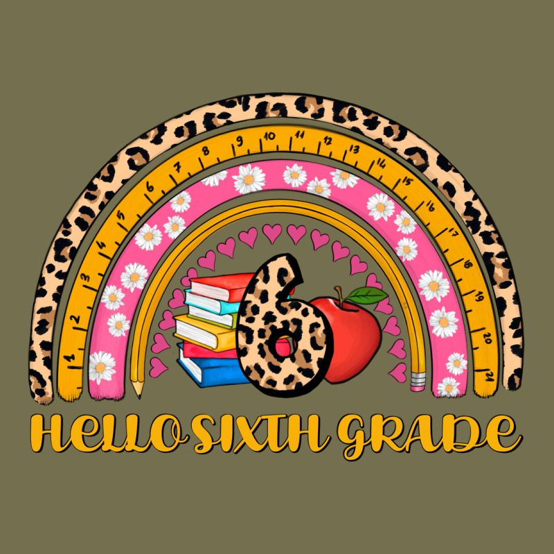 Back To School Rainbow Hello Sixth Grade Vintage Hoodie by AdoDesignShop | Teevron
