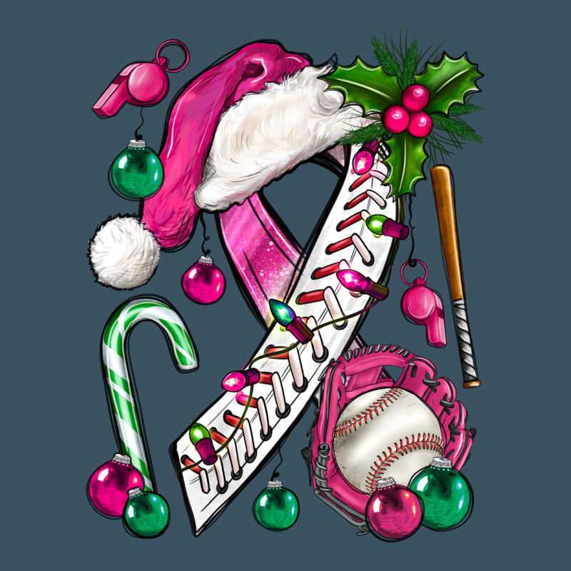 Pink Christmas Breast Cancer Ribbon Baseball Urban Hoodie by BundleAndBundleShop | Teevron