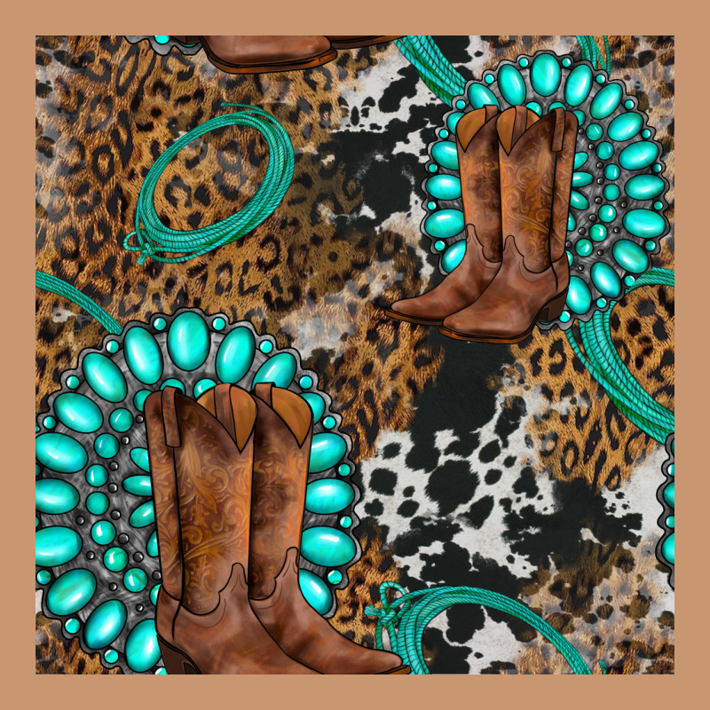 Cowboy Boot And Gemstone Heavyweight Hoodie by BundleAndBundleShop | Teevron