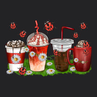 Coffee Cups Lady Bug With Daisies Vintage Tee | Teevron