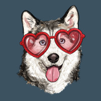 Husky With Love Glasses Urban Heavy Tee | Teevron