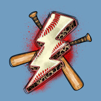 Baseball Lightning Bolt Urban Heavy Tee | Teevron