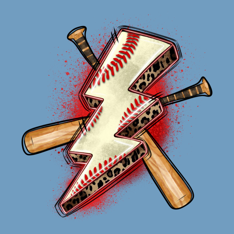 Baseball Lightning Bolt Urban Heavy Tee by Zillion Design Studio | Teevron