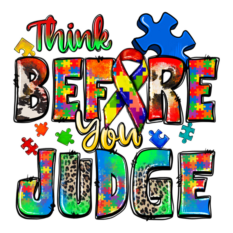 Think Before You Judge Autism Urban Heavy Tee by Zillion Design Studio | Teevron