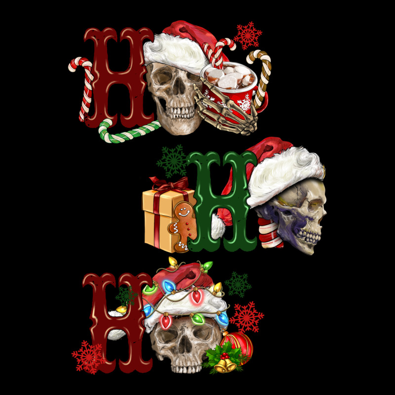 Ho Ho Ho Skull Zipper Hoodie by FaDigitalArtStudio | Teevron