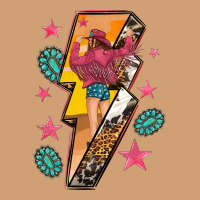 Cowgirl With Lightning Bolt Vintage Tee | Teevron