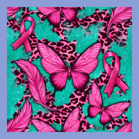 Pink Butterfly With Ribbon Cancer Long Sleeve Tee | Teevron