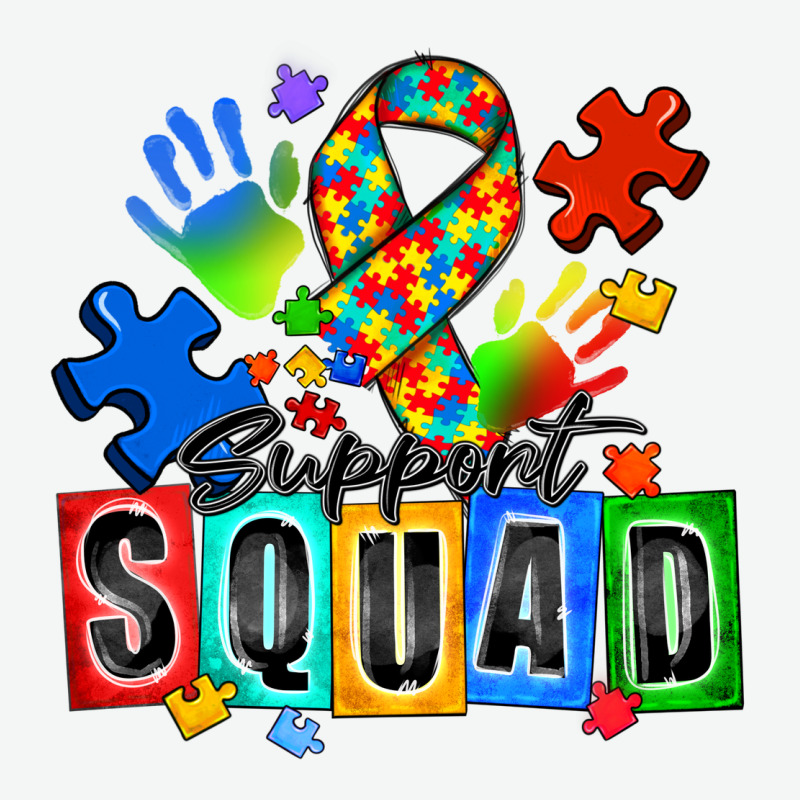 Support Squad Autism Urban Heavy Tee by Zillion Design Studio | Teevron