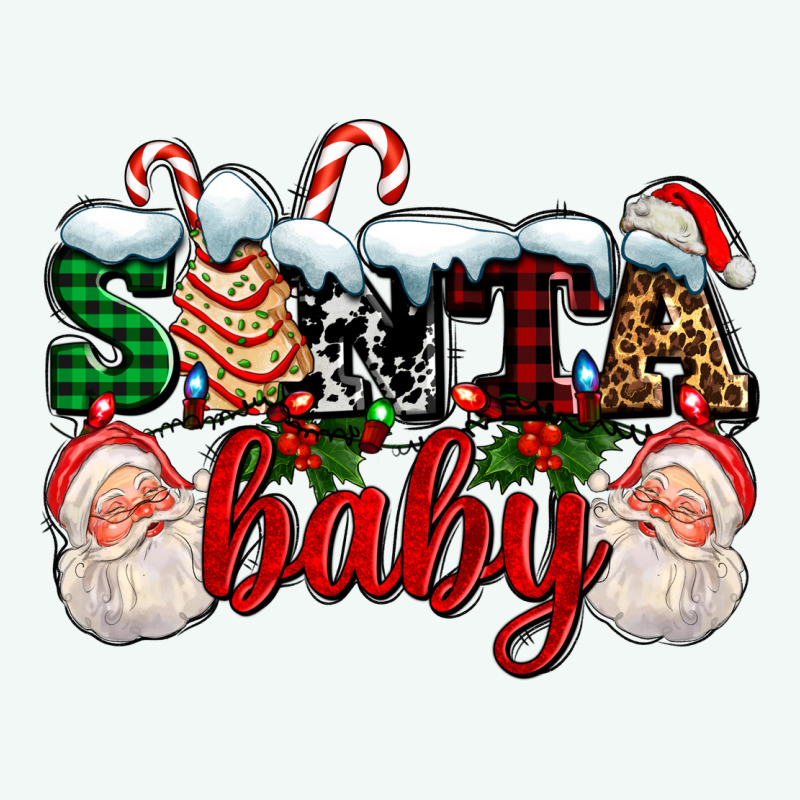 Santa Baby With Santa And Christmas Tree Cake Premium Hoodie by AdoDesignShop | Teevron