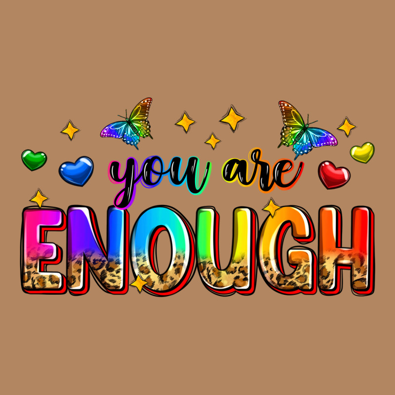 You Are Enough Long Sleeve Tee by Zillion Design Studio | Teevron