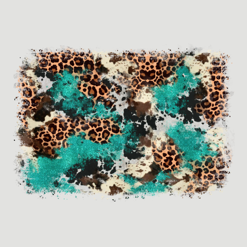 Cowhide Turquoise Glitter Classic Tee by FaDigitalArtStudio | Teevron