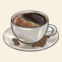 Coffee  Americano Vintage Tee | Teevron