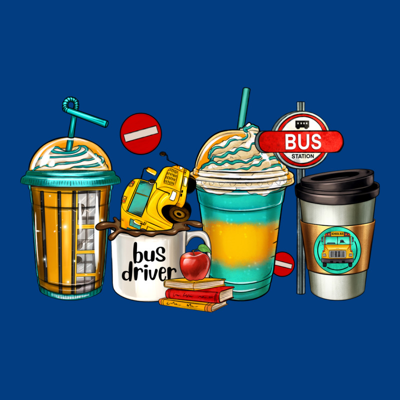 School Bus Driver Coffee Cups Premium Sweatshirt by Jasminsmagicworld | Teevron